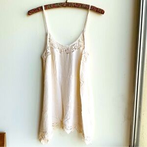 White Lace Trim Top